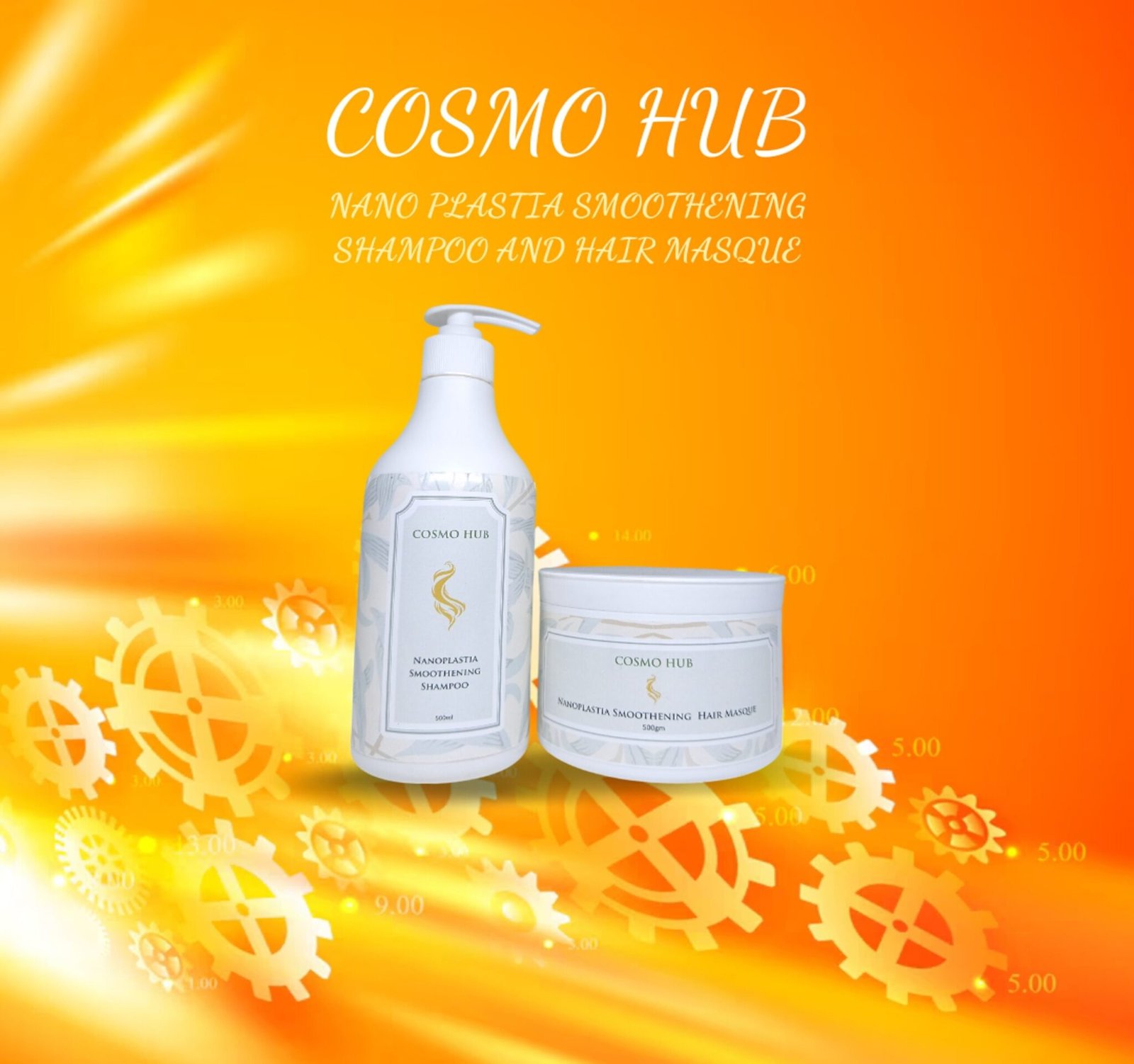 Nano Plastia Shampoo & Smoothening Hair Masque Combo- 500ml Each