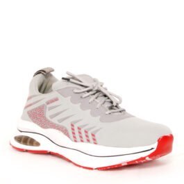 B-221 Men Gray and White Footwear