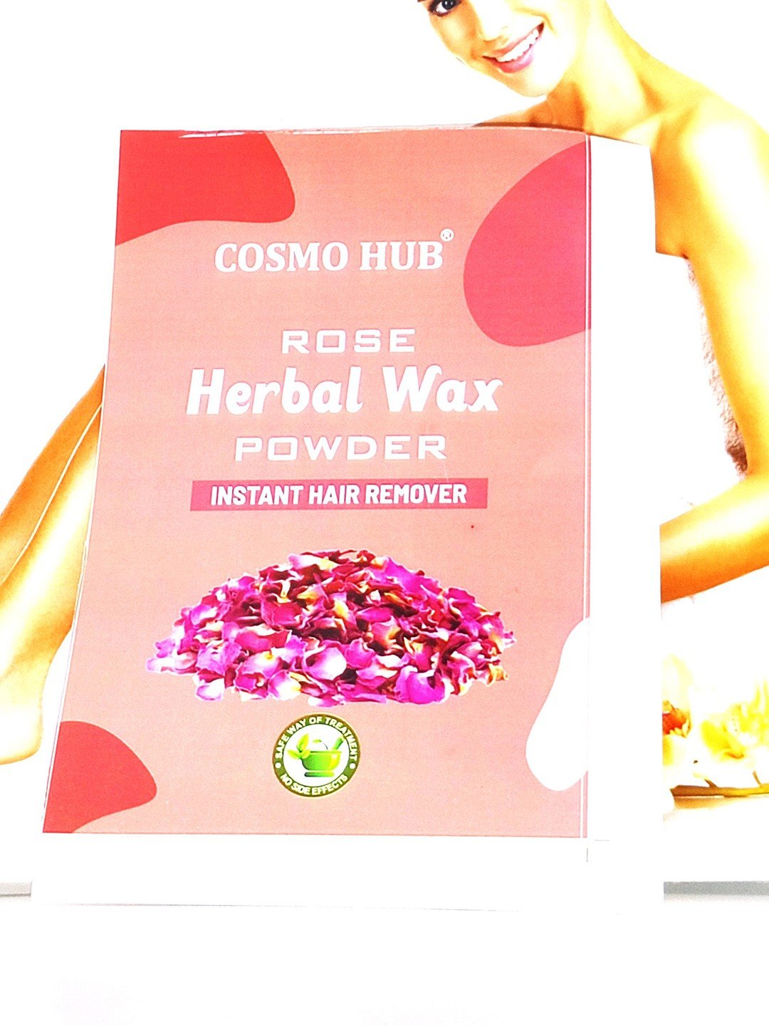 COSMO HUB Rose Herbal Wax Powder For Instant Hair Remover 100g