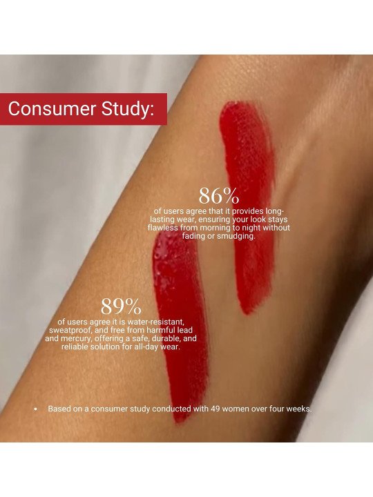 Long Lasting Matte Liquid Lipsticks - 20 ml - Red - Image 4