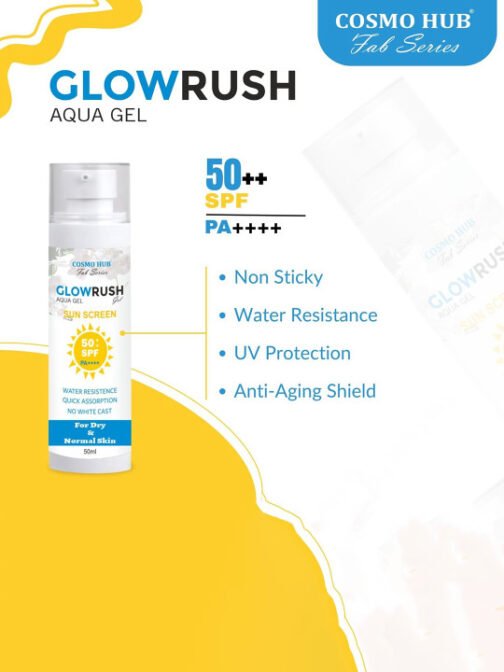 FAB SERIES GLOWRUSH Aqua Gel SPF 50++ PA++++ Sunscreen – 50 ml ...